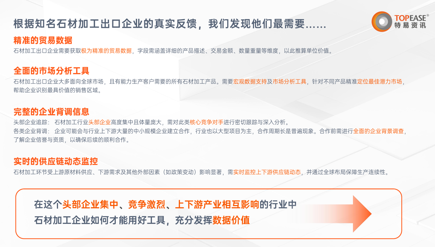 石材加工进出口解决方案-特易资讯