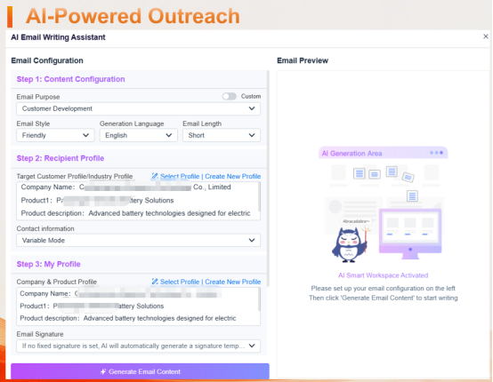 AI-Powered Outreach