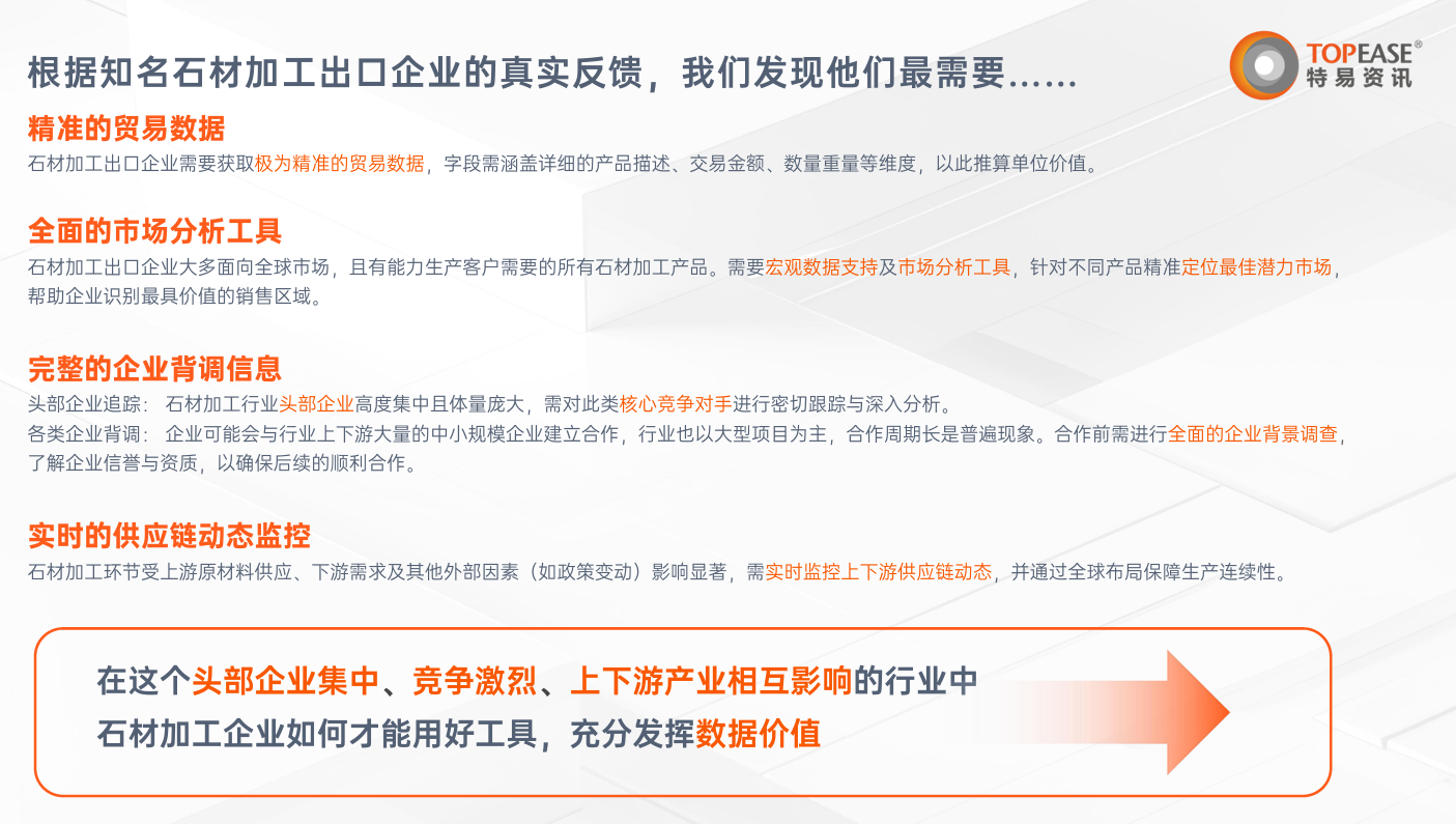 石材进出口解决方案-特易资讯