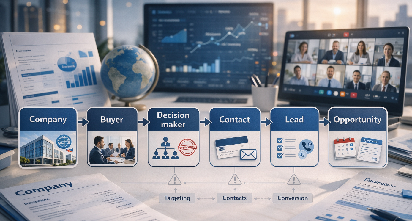 What is B2B lead generation for international sales
