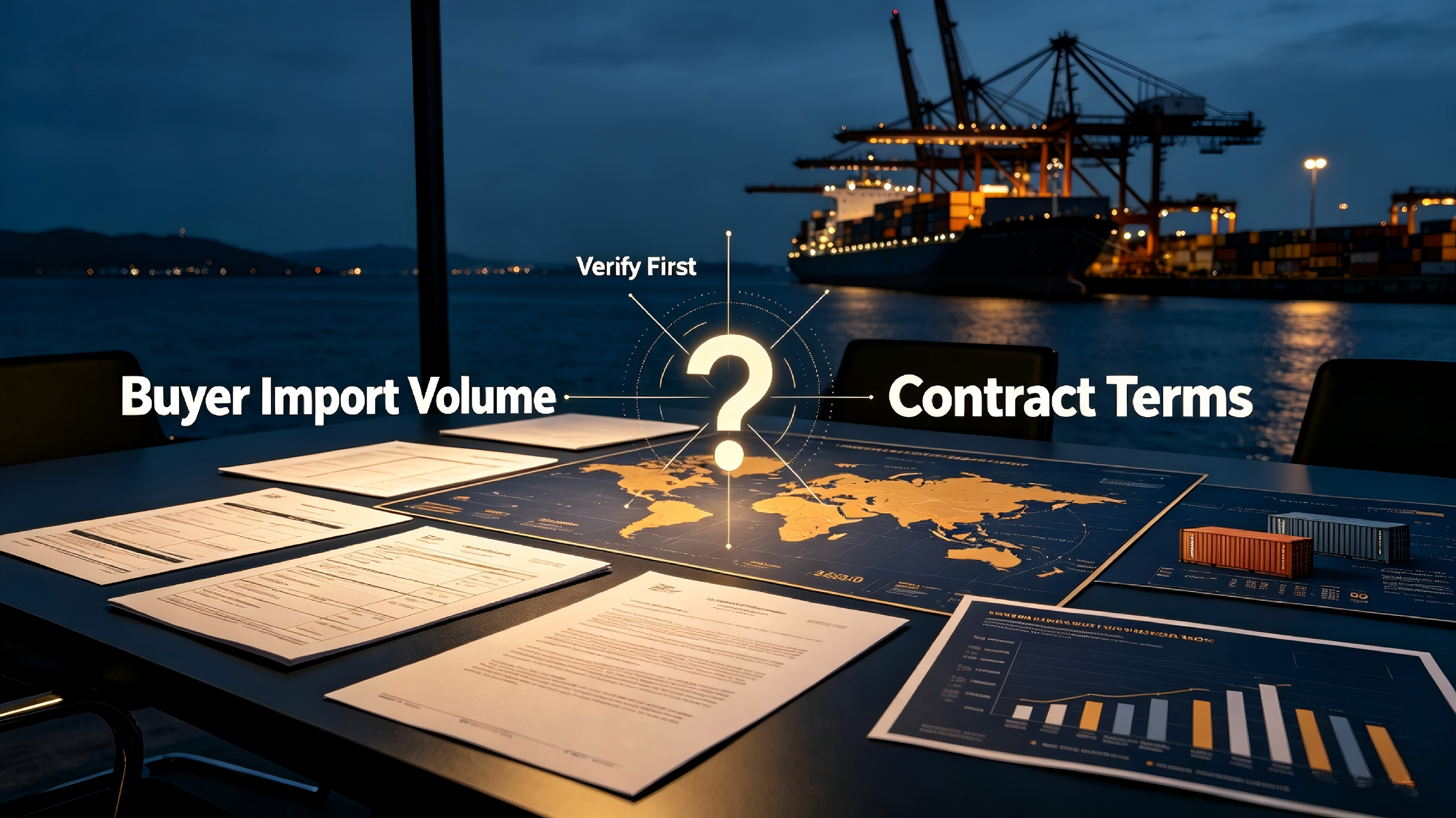 How to verify a buyer's import volume before signing a contract